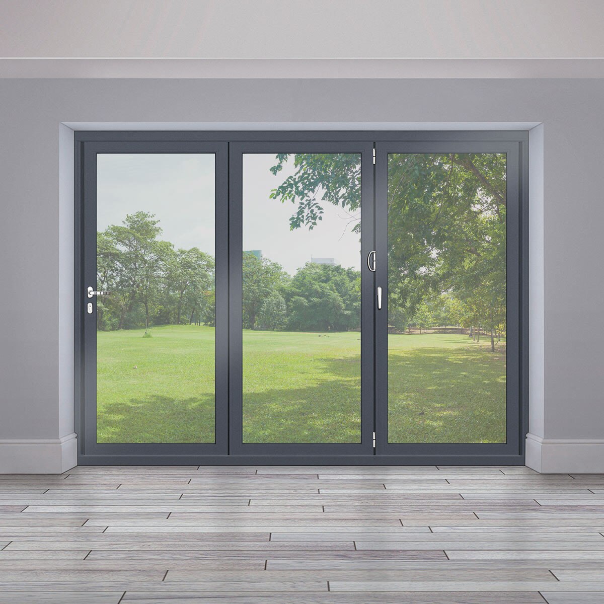 Origin Bi-Fold Door up to 2.1m wide, in Grey