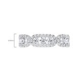 1.09ctw Round Brilliant Cut Diamond Ring, 18ct White Gold