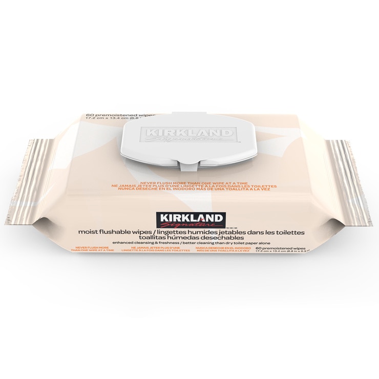 Kirkland Signature Moist Flushable Wipes Costco UK
