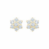 0.65ctw Round Brilliant Cut Diamond Daisy Earrings, 14ct Yellow Gold 0.65ctw Round Brilliant Cut Diamond Daisy Earrings, 14ct Yellow Gold