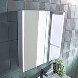 Lifestyle image of mirrored cabinet in bathroom setting