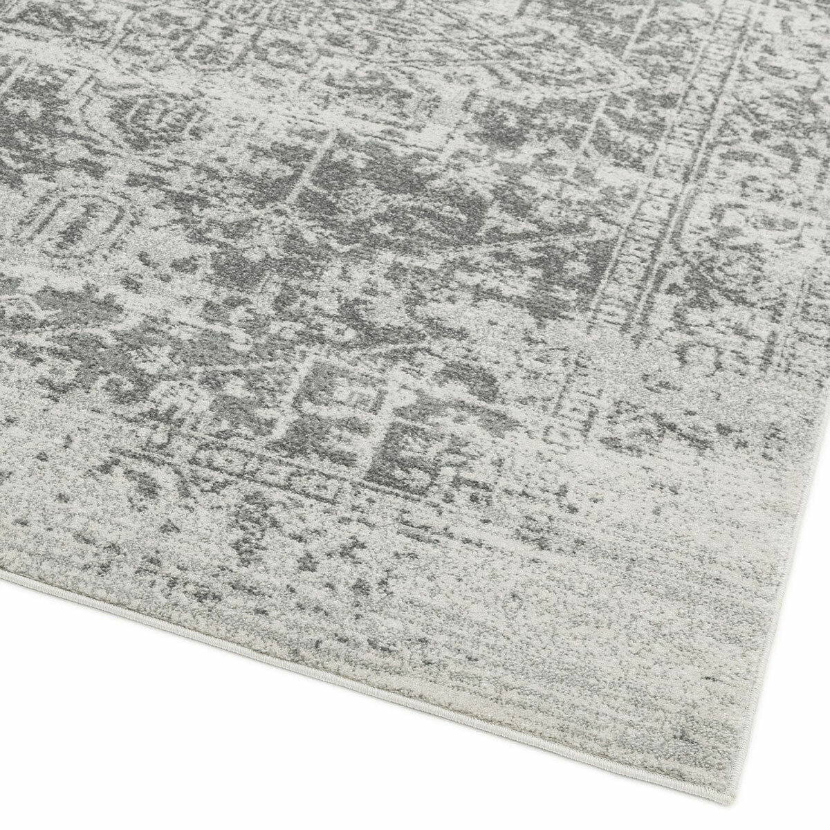 Front & back photo of Nova grey Rug Front & back photo of Nova grey Rug