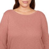 Kirkland Signature Ladies Boatneck Tee in Pink