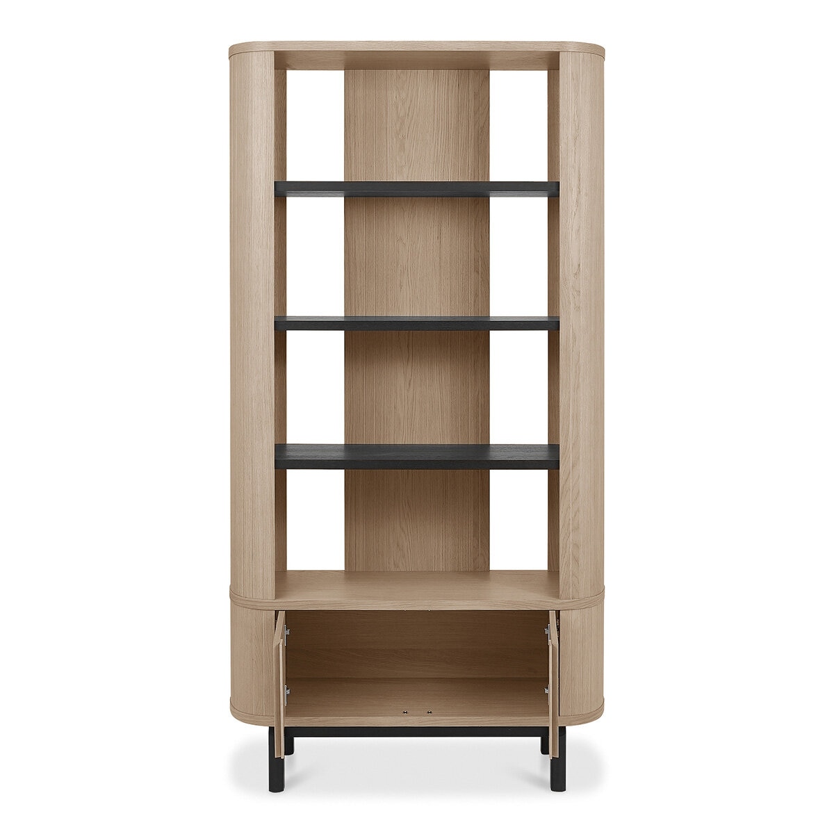 Bentley Designs Vega Scandi Light Oak Open Display Bookcase