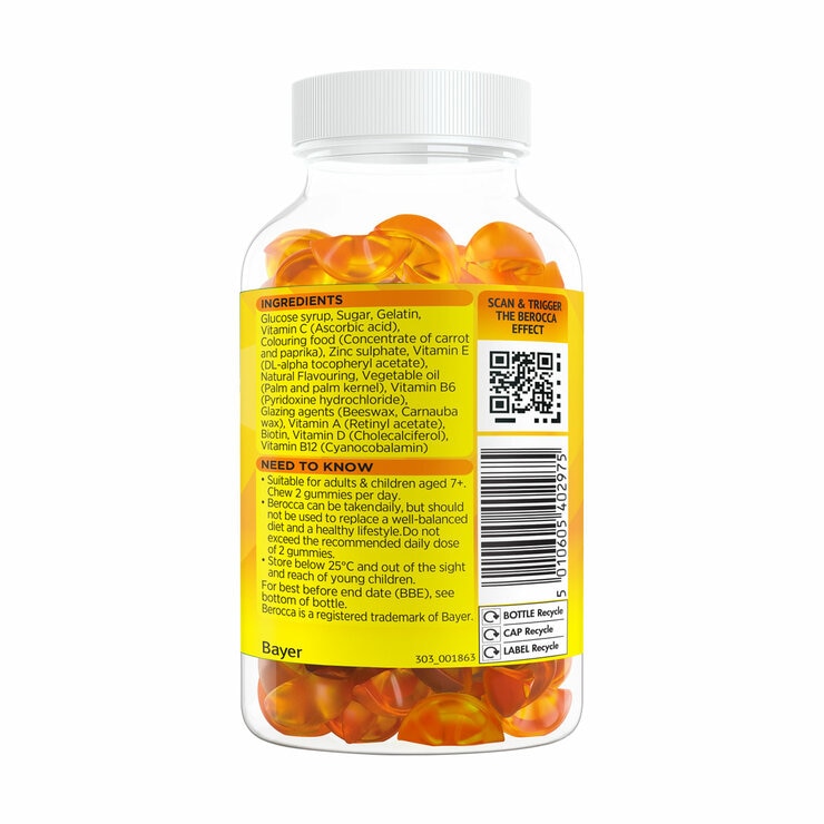 Berocca Immuno Gummies Ingredients