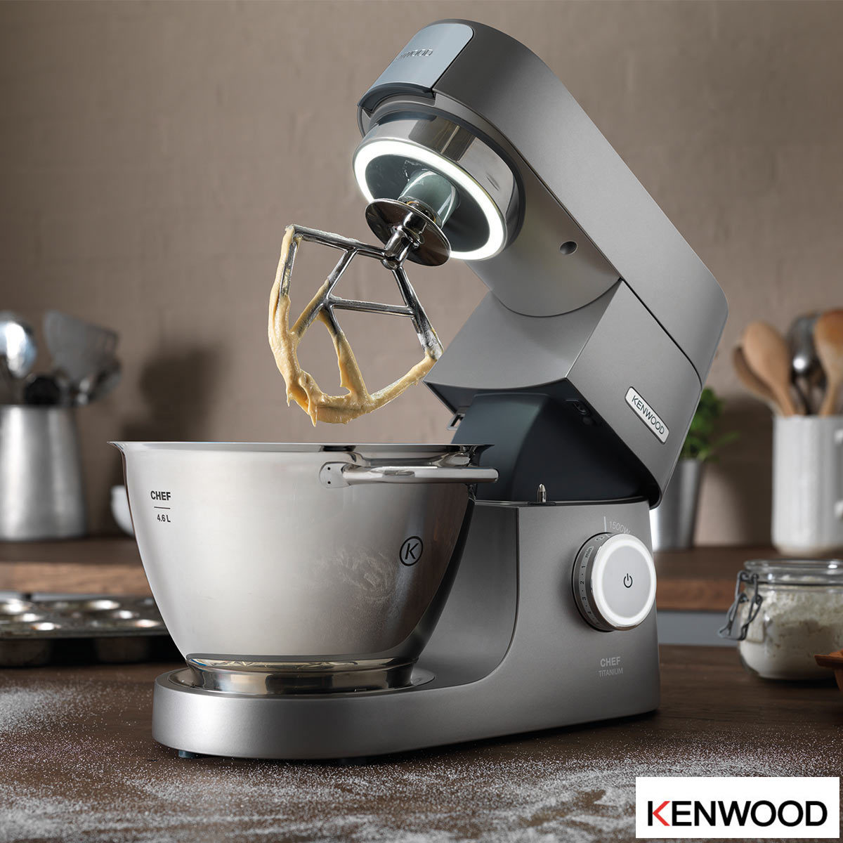 Kenwood Chef Titanium Mixer, 4.6L, KVC7300S