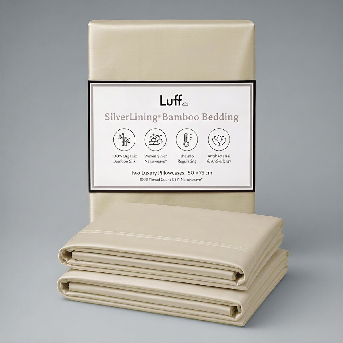Champagne SilverLining Pillowcase