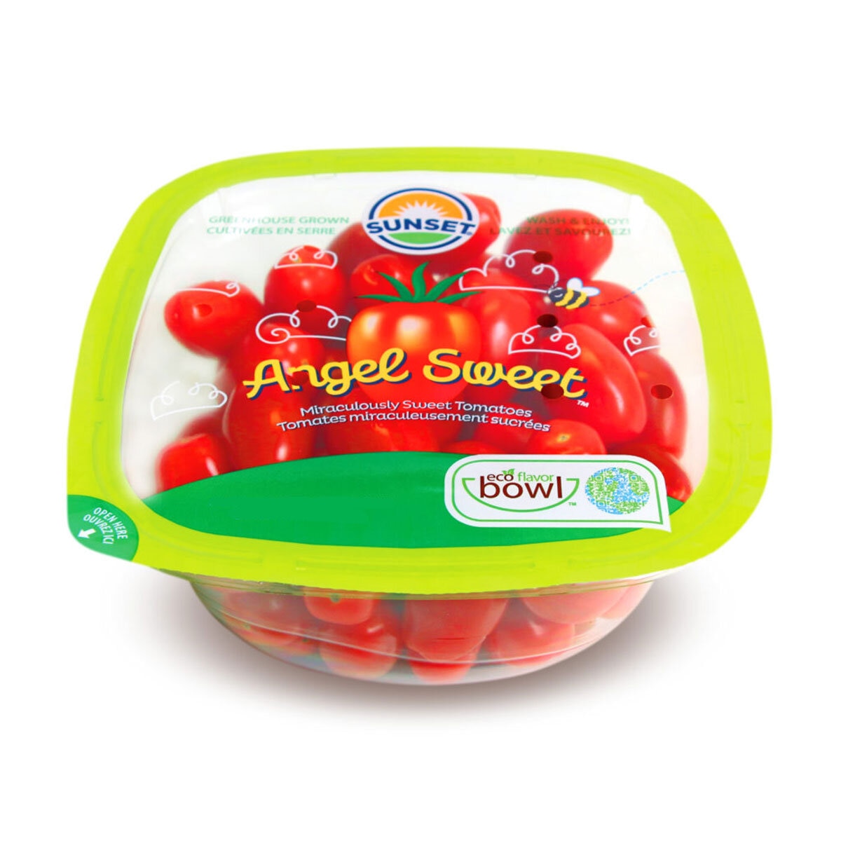 Tub of Sunset Plum Tomatoes