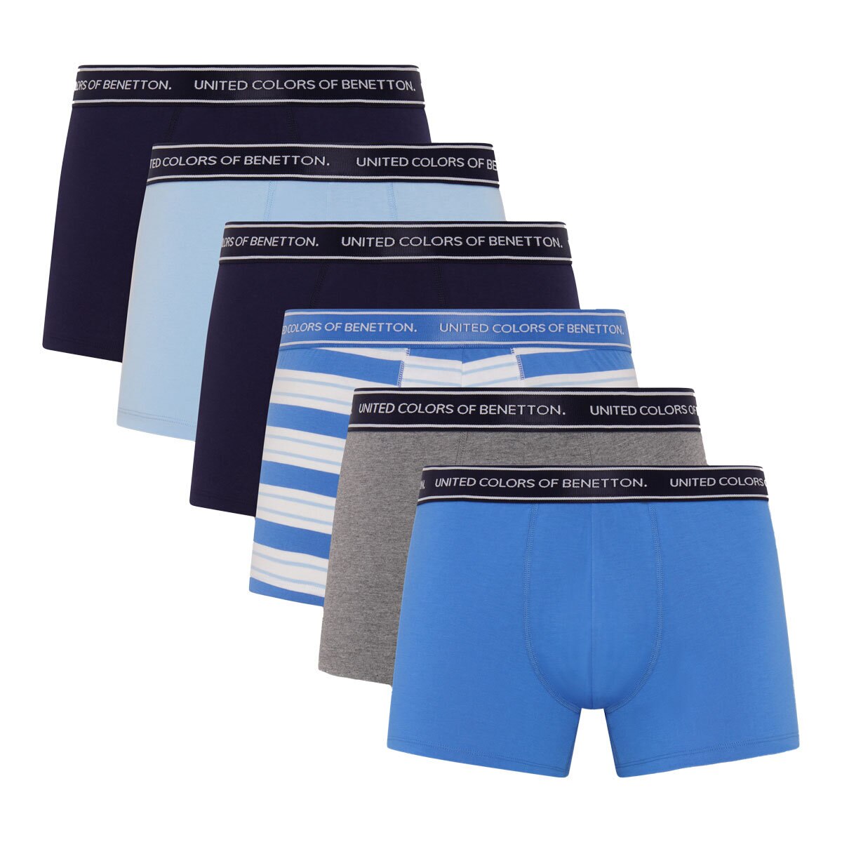 United Colors of Benetton Men's Boxer, 6 Pack