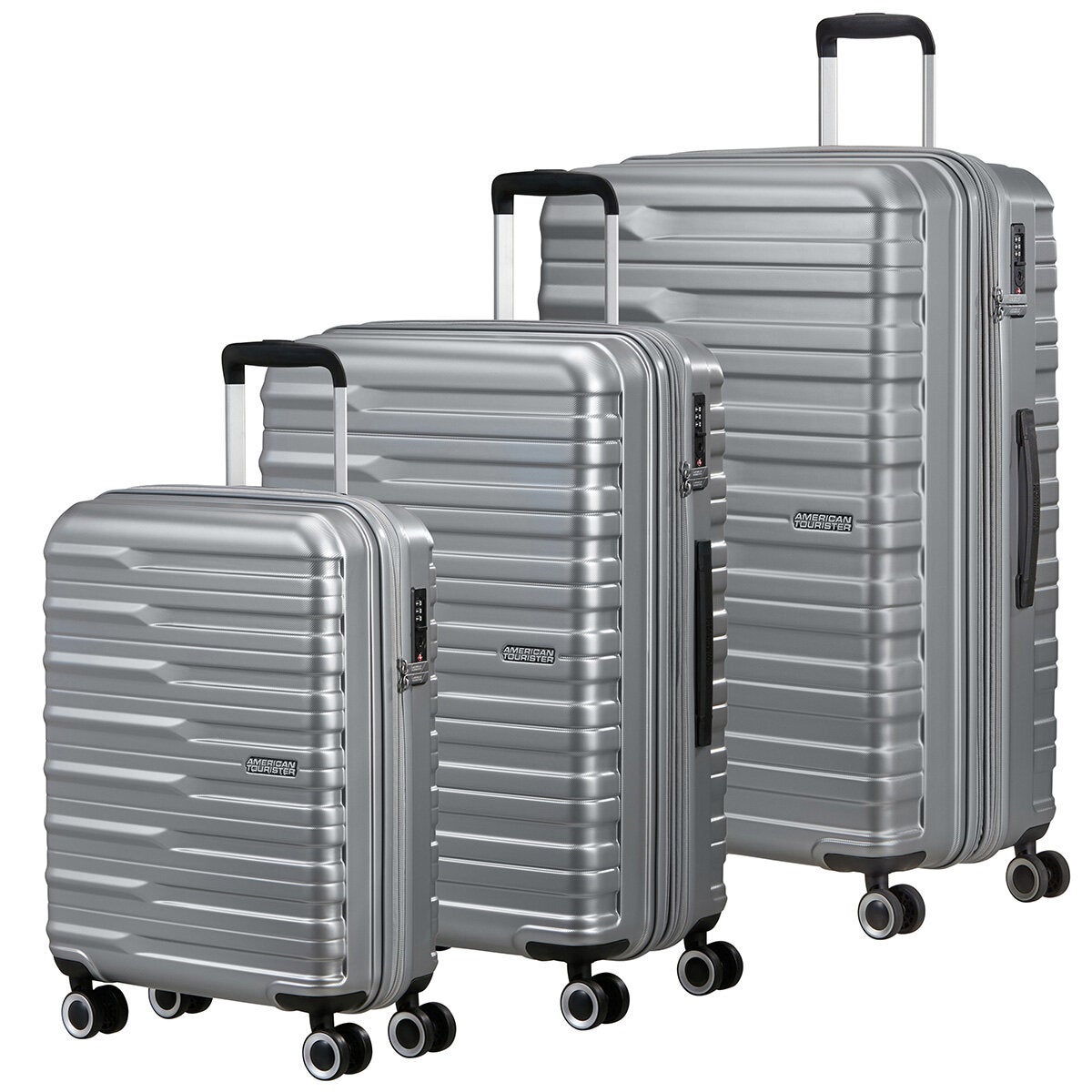 American Tourister Powerstack 3 Piece Luggage Set Spinner Case