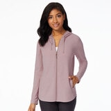 32 Degrees Women's 2 Pack Full Zip Hoody in Lead/Pale Thistle, Extra Large
