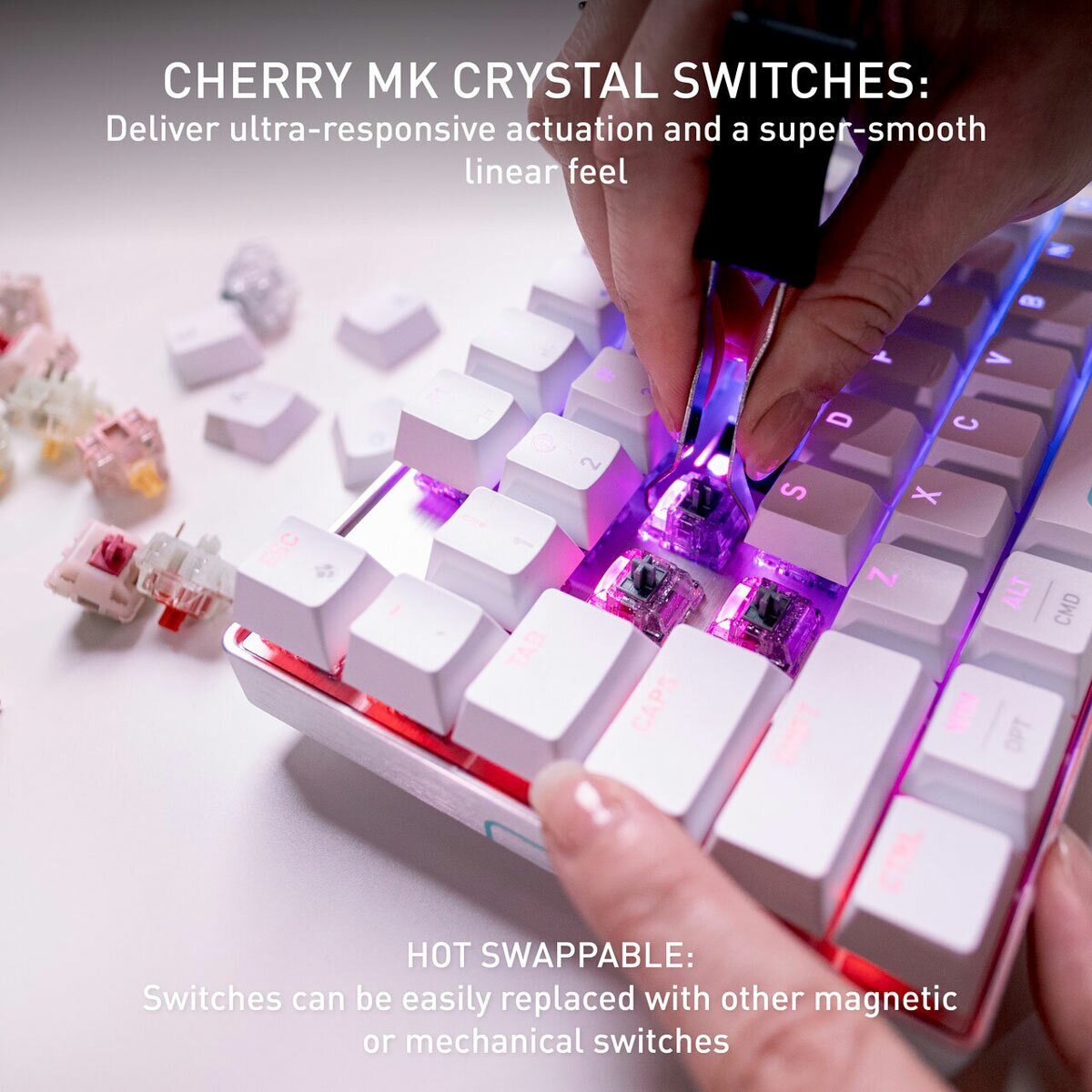 Cherry XTRFY MX 8.2 Pro TMR Gaming Keyboard White