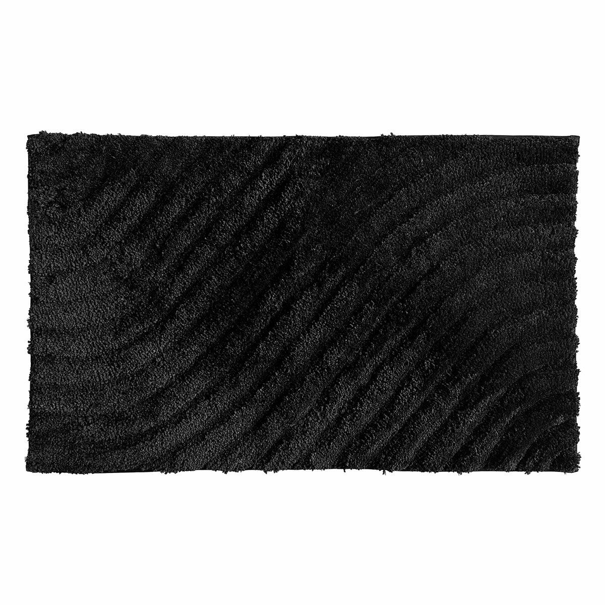 Safdie Tufted Wave Black Bath Mat, 56 x 91 cm Safdie Tufted Wave Black Bath Mat, 56 x 91 cm