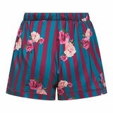 Ted Baker Ladies Satin 2 Piece PJ Set in Burgundy & Dark Blue