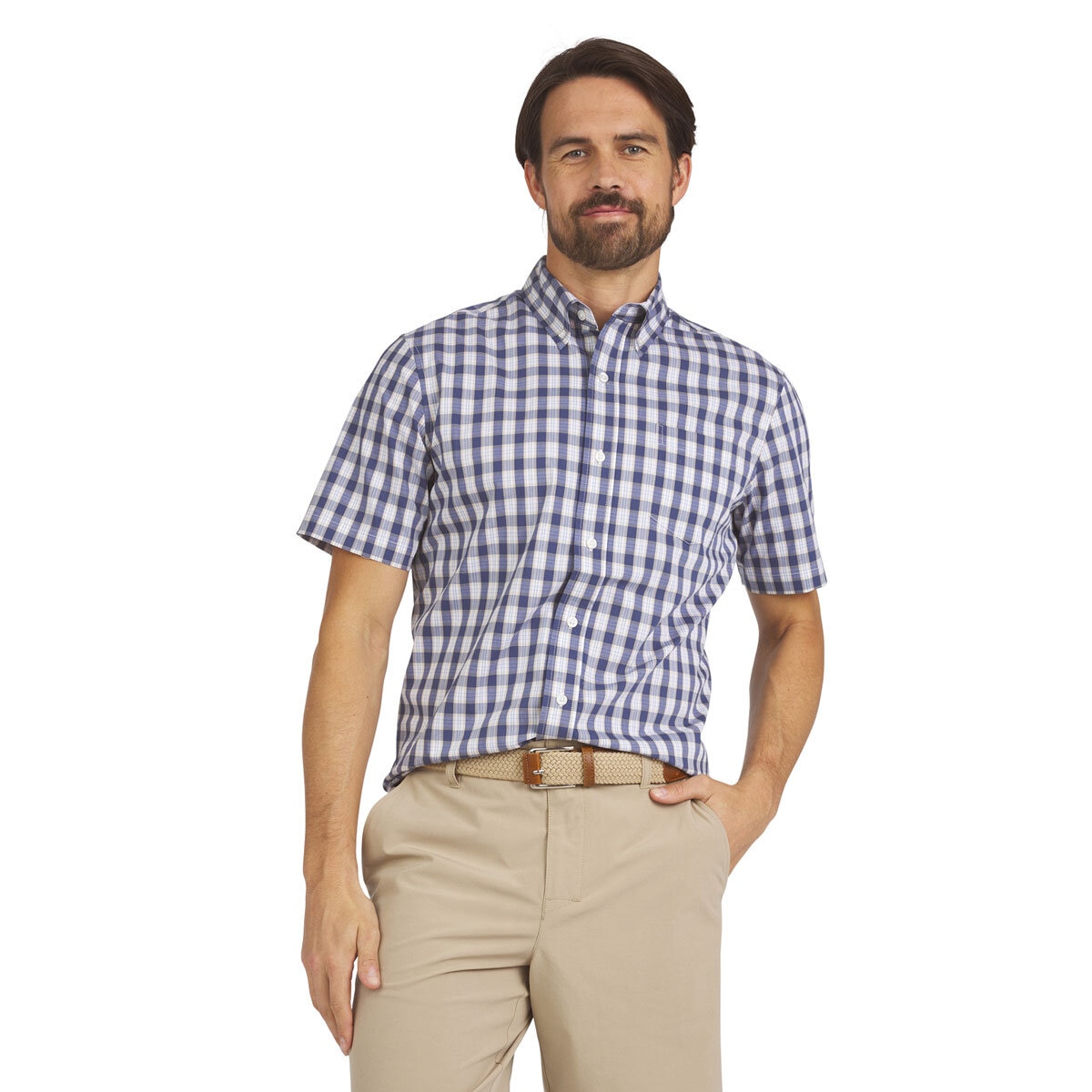 Chaps Men’s Easy Care Shirt in Denim, Extra Extra Large
