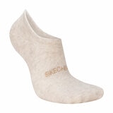 Skechers Ladies No Show Sock 8 Pack in Beige/Grey/Cream