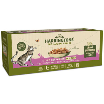 Harringtons Wet Mixed Pouch Selection in Jelly, 40 x 85g