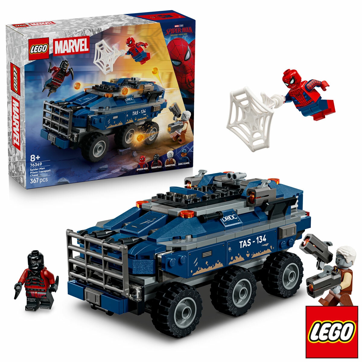LEGO Marvel Spider-Man Prison Transport Chase - Model 76349 (8+ Years) LEGO Marvel Spider-Man Prison Transport Chase - Model 76349 (8+ Years)