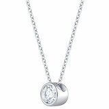0.30ctw Round Brilliant Cut Diamond Solitaire Pendant, 14ct White Gold 0.30ctw Round Brilliant Cut Diamond Solitaire Pendant, 14ct White Gold