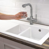 Kinetico Kube Drinking Water System with Gemini 3 Way Dual Spout Tap