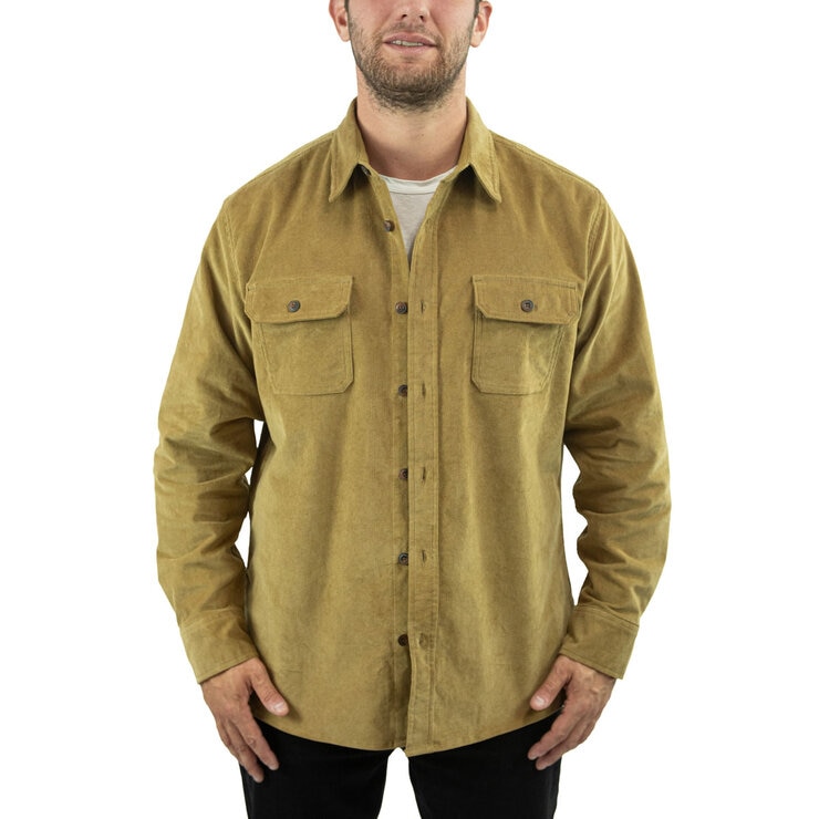Jachs Men's Cord Shirt In Tan