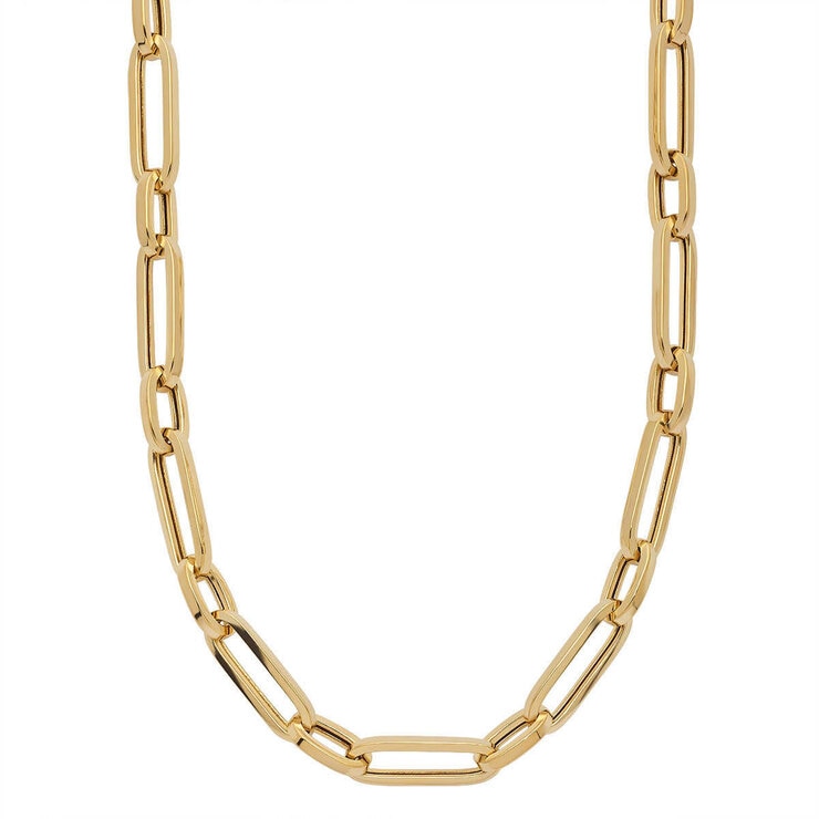 14ct Yellow Gold Paperclip Necklace Costco UK