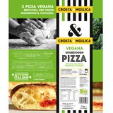 Back of pack of Crosta & Mollica Vegana Pizza