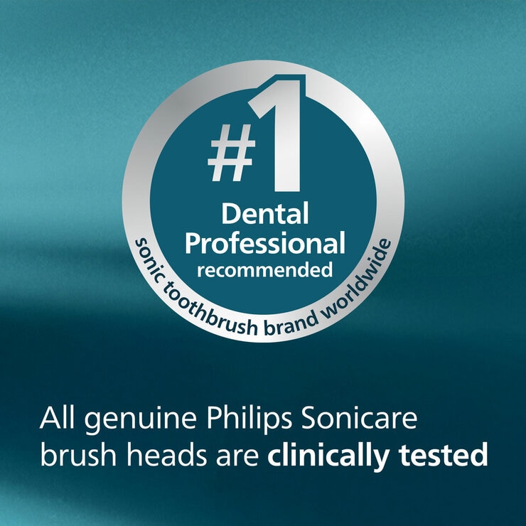 Philips Brush Head 6 Pack in White recommened by dental professionals