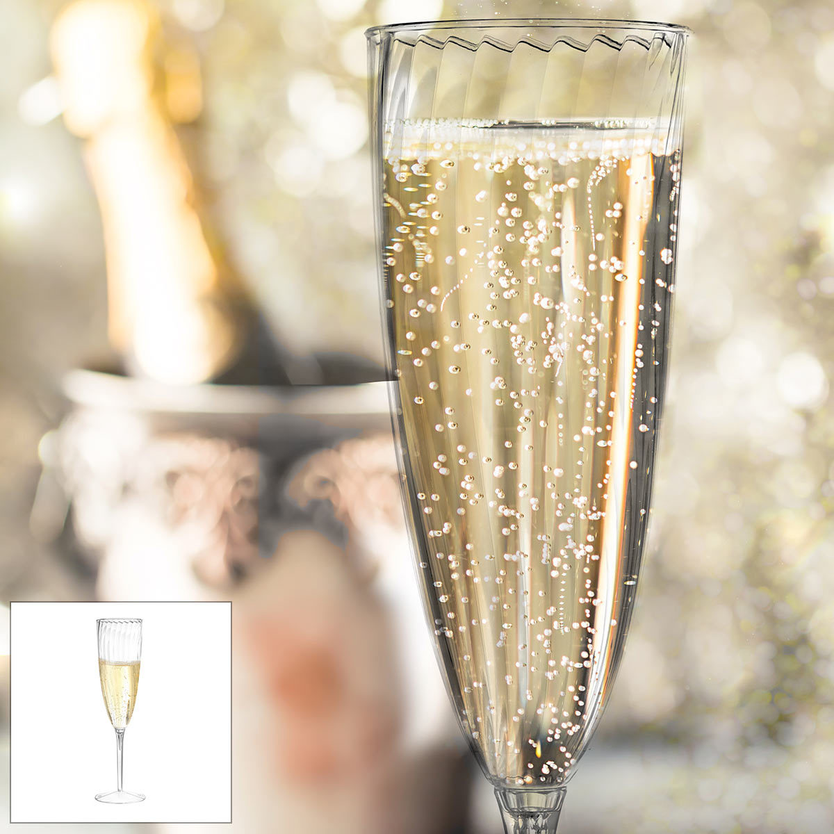 glass champagne glasses bulk