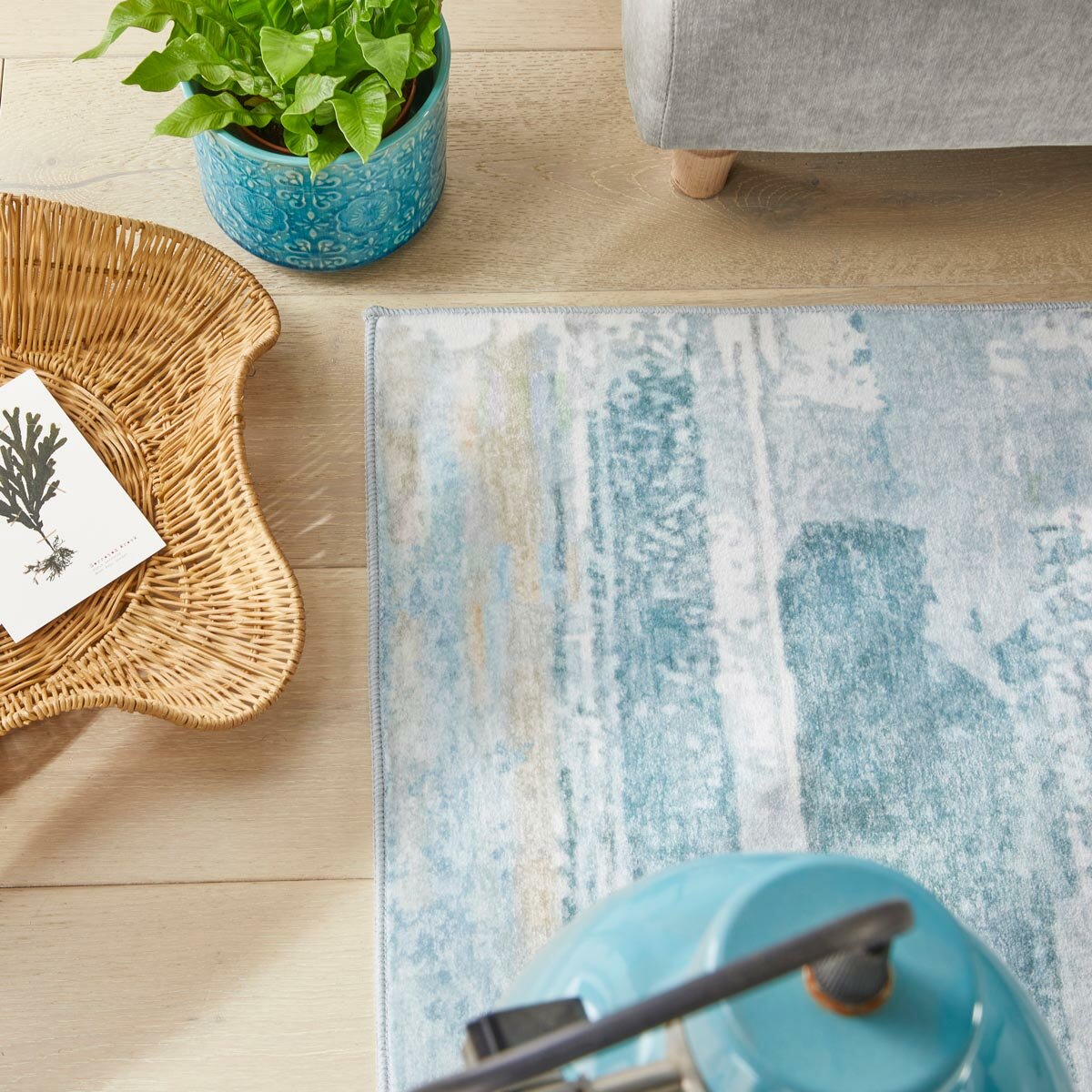 Concept Looms Liberty Sky Washable Rug, in 3 Sizes Concept Looms Liberty Sky Washable Rug, in 3 Sizes