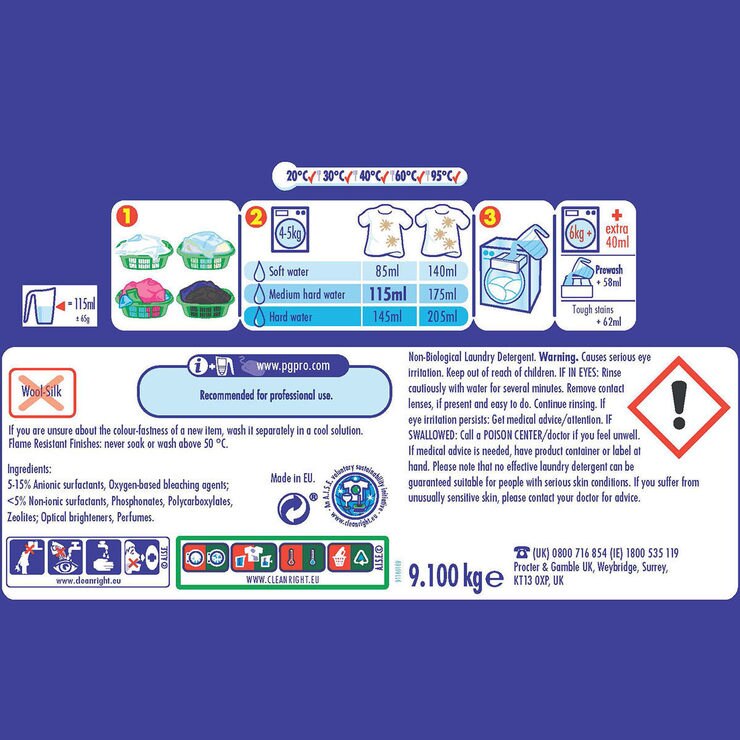 Fairy NonBio Washing Powder, 140 Wash Costco UK