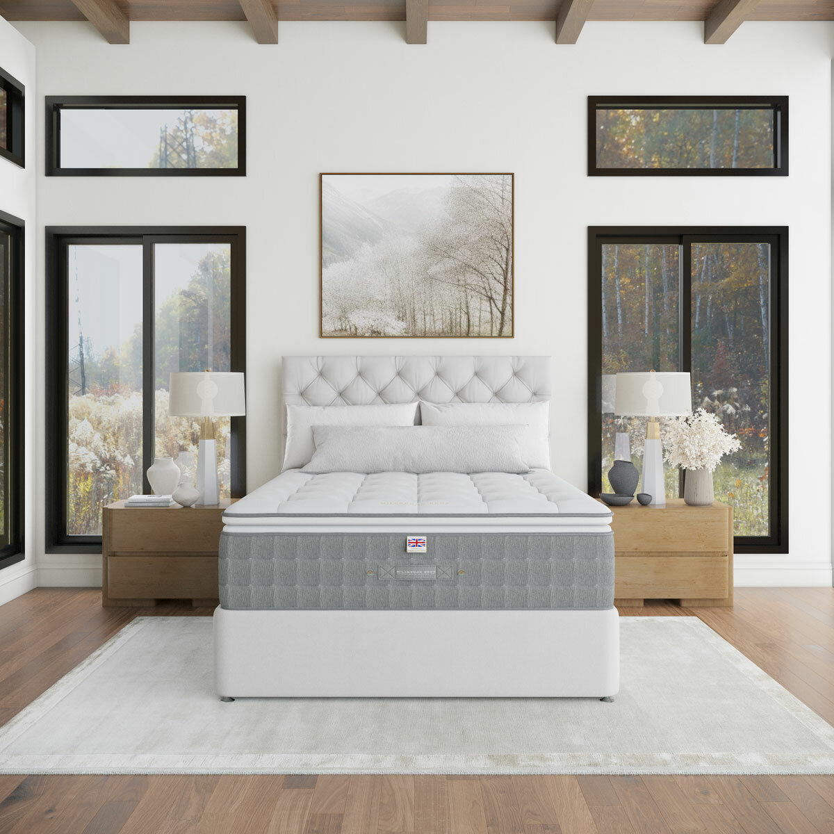 Millbrook Natural Luxury 11,000 Pillowtop Mattress, 2 Firmness Ratings in 5 Sizes Millbrook Natural Luxury 11,000 Pillowtop Mattress, 2 Firmness Ratings in 5 Sizes