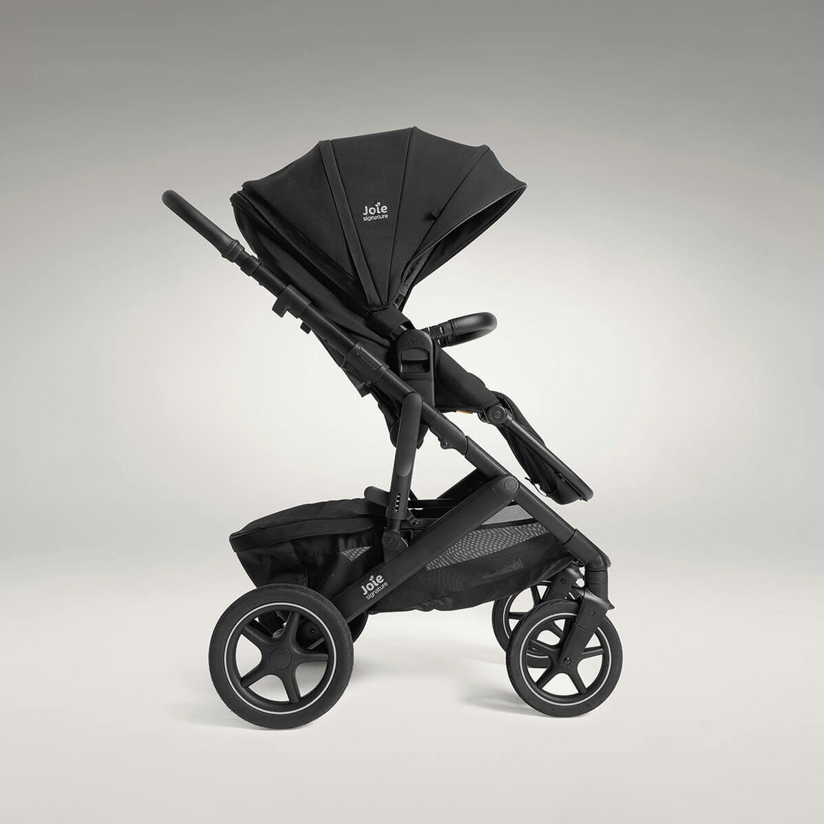 Studio image of the stroller from the side