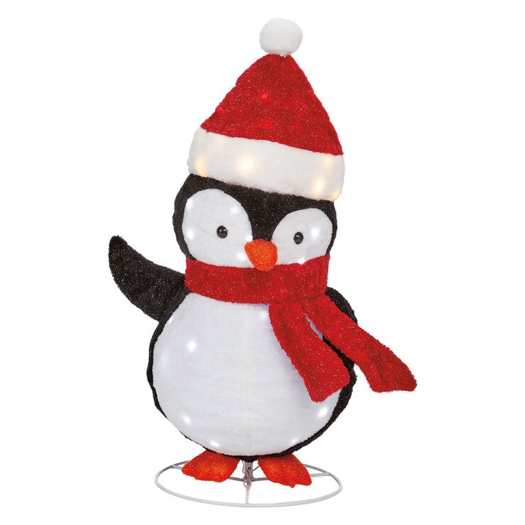 Buy 4pc Snowman, Santa, Moose, Penguin Close up Image at costco.co.uk