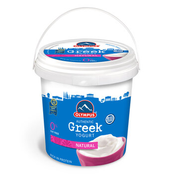 Olympus 0% Fat Free Strained Greek Yogurt, 1kg
