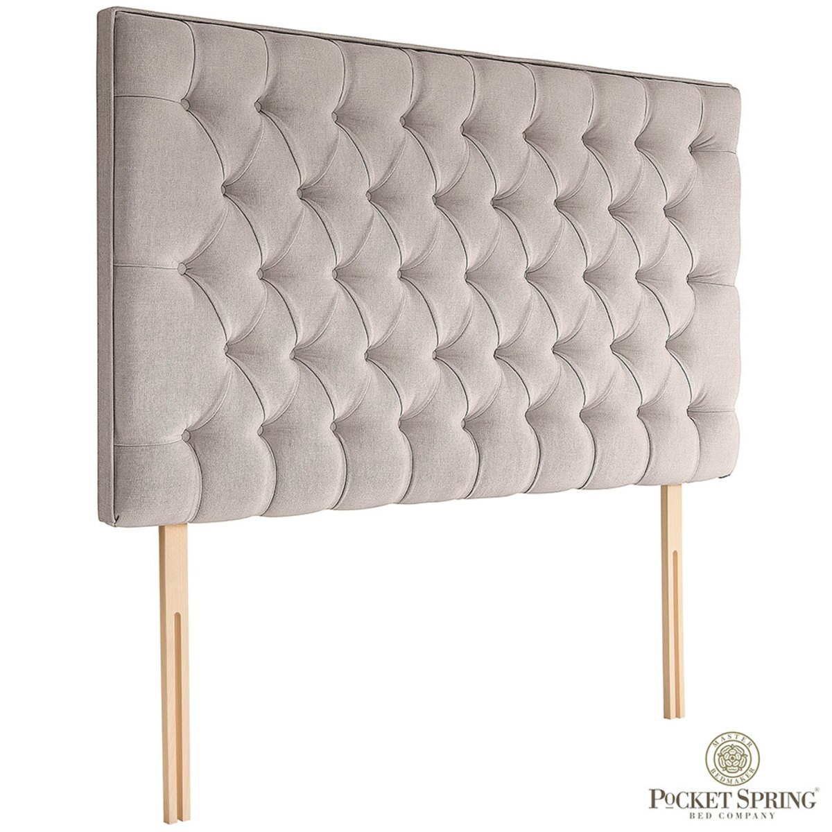 Pocket Spring Bed Company Florence Fabric Headboard In 3 Sizes Costco Uk