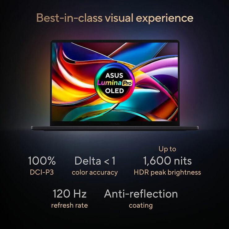 ASUS PRO ART, AMD Ryzen AI 9, 32GB RAM, 2TB SSD, NVIDIA 5070TI,16 Inch Laptop, H7606WR-SE004W