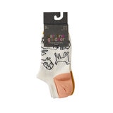 Caroline Gardner Ladies Trainer Sock 6 Pack in White