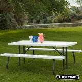 Lifetime 6ft (1.82m) Classic Folding Picnic Table - Model 80215