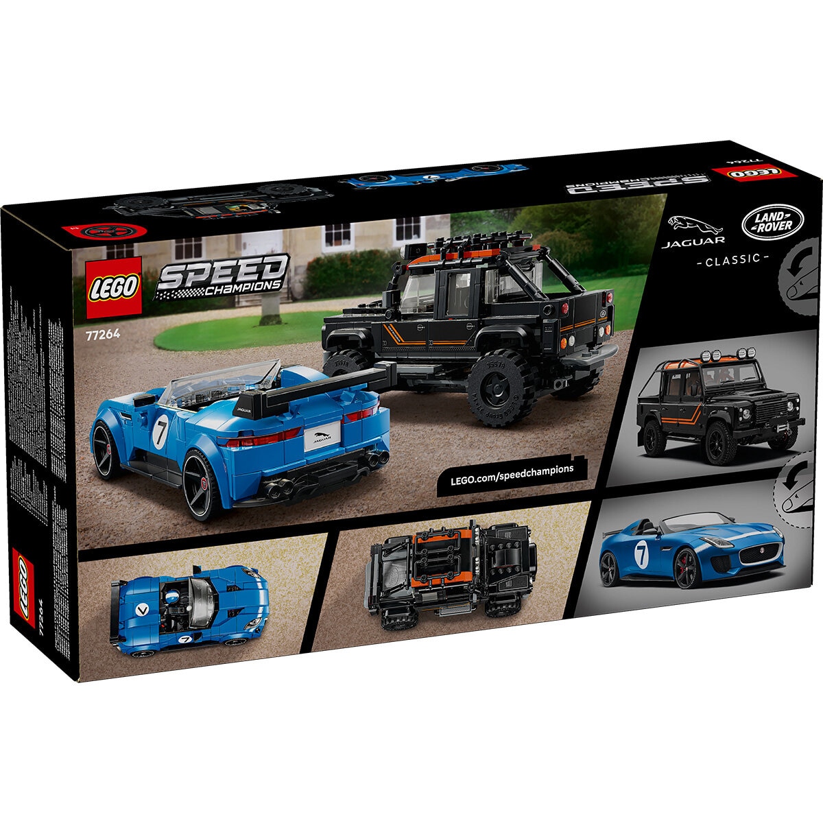 LEGO Speed Champions Jaguar Project 7 & Land Rover Defender - Model 77264 (10+ Years) LEGO Speed Champions Jaguar Project 7 & Land Rover Defender - Model 77264 (10+ Years)