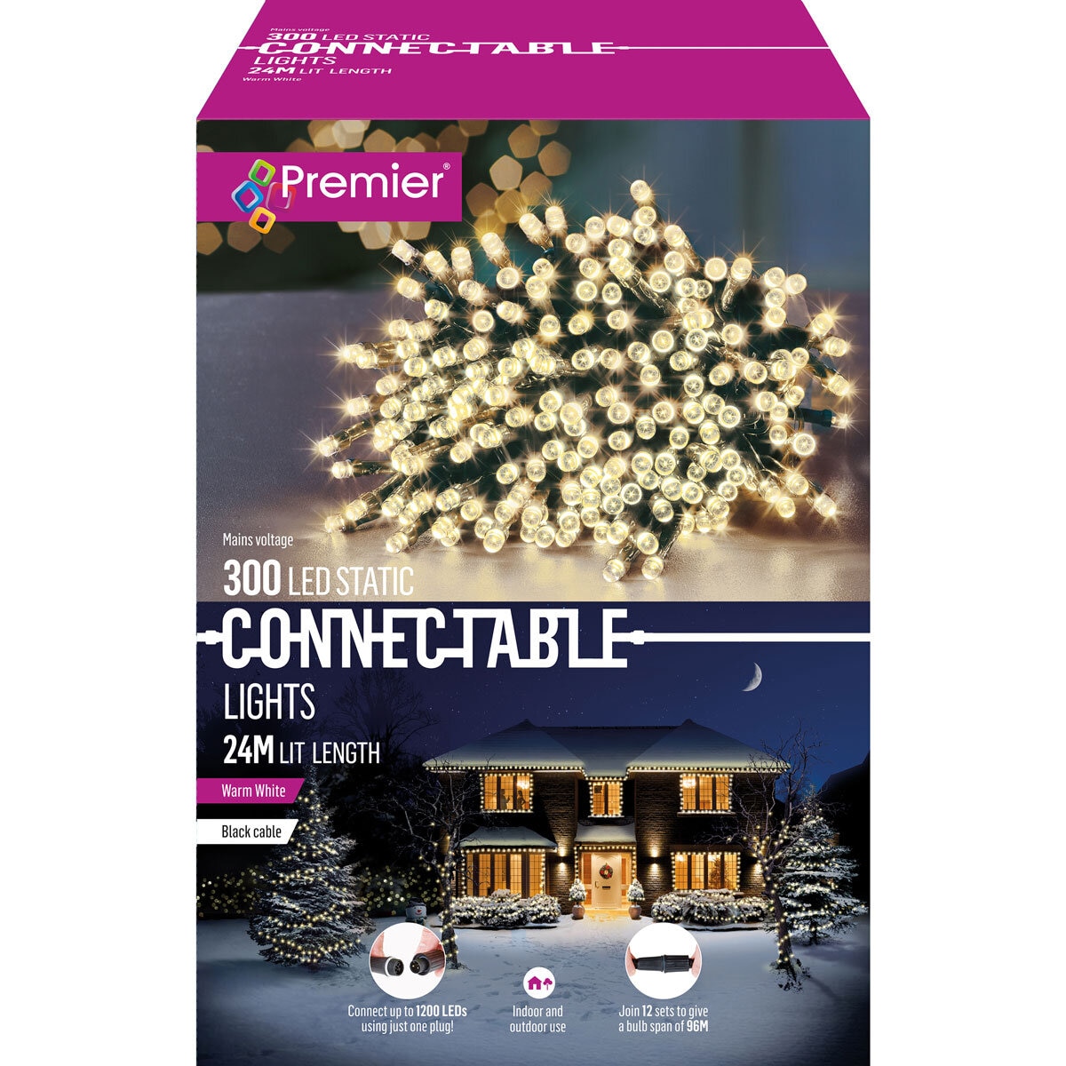 Buy 300 LED's Connectable Lights Warm White LED's Box Image at Costco.co.uk