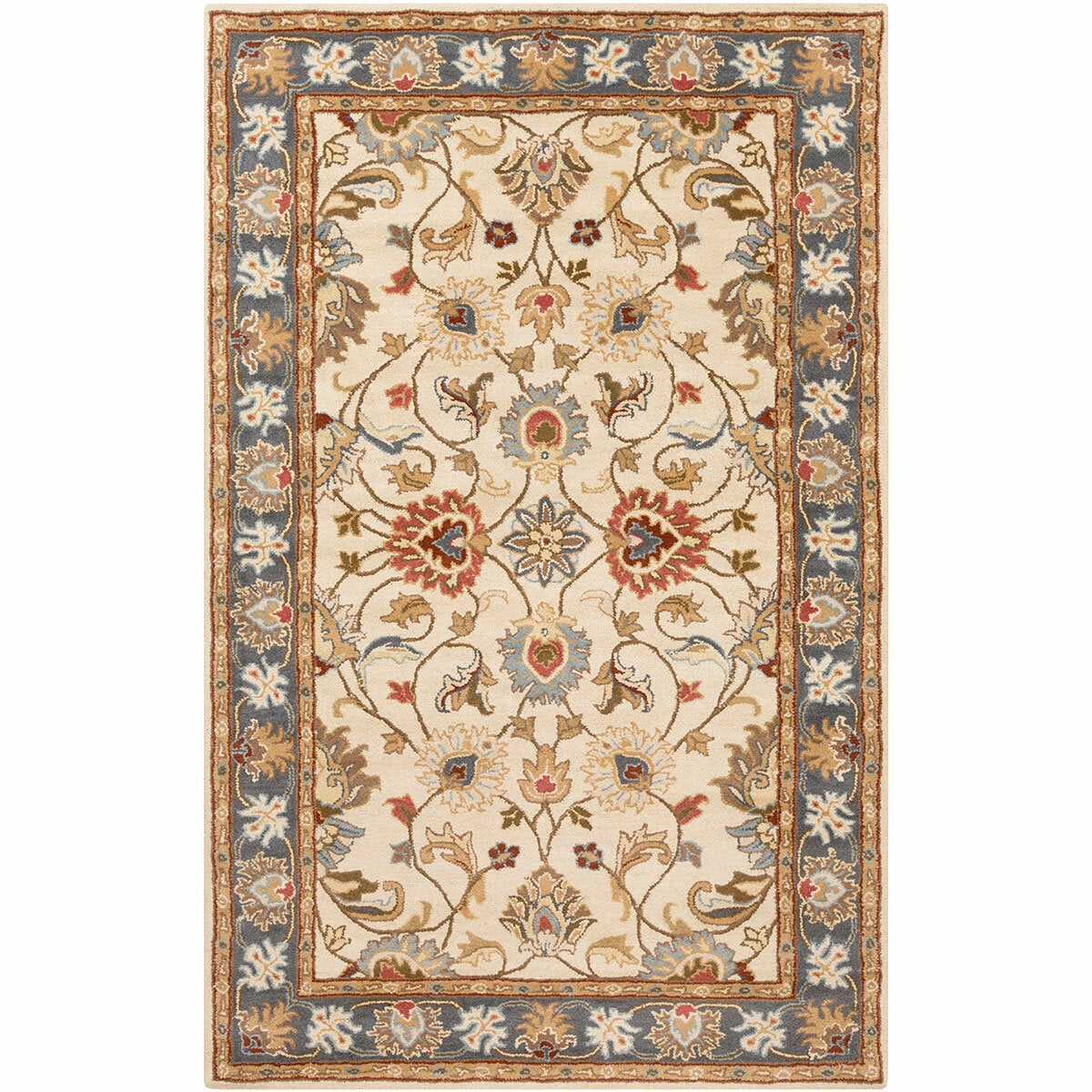 Livabliss Caeser Cream Wool Rug, in 3 Sizes Livabliss Caeser Cream Wool Rug, in 3 Sizes