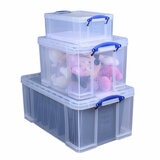 Really Useful Nest of 3 Boxes in 64L, 35L & 9L Really Useful Nest of 3 Boxes in 64L, 35L & 9L