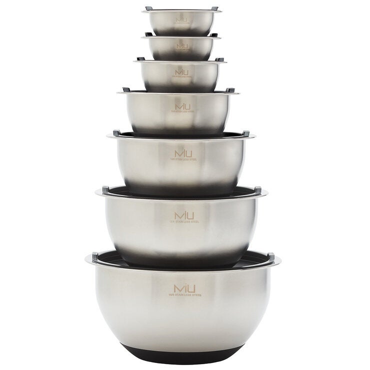 MIU Stainless Steel Mixing Bowls, 14 piece