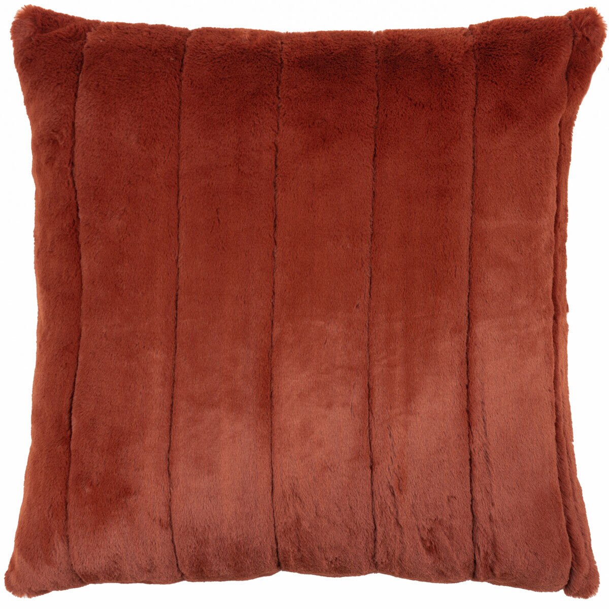 Empress Rust Faux Fur Feather Cushion Costco UK