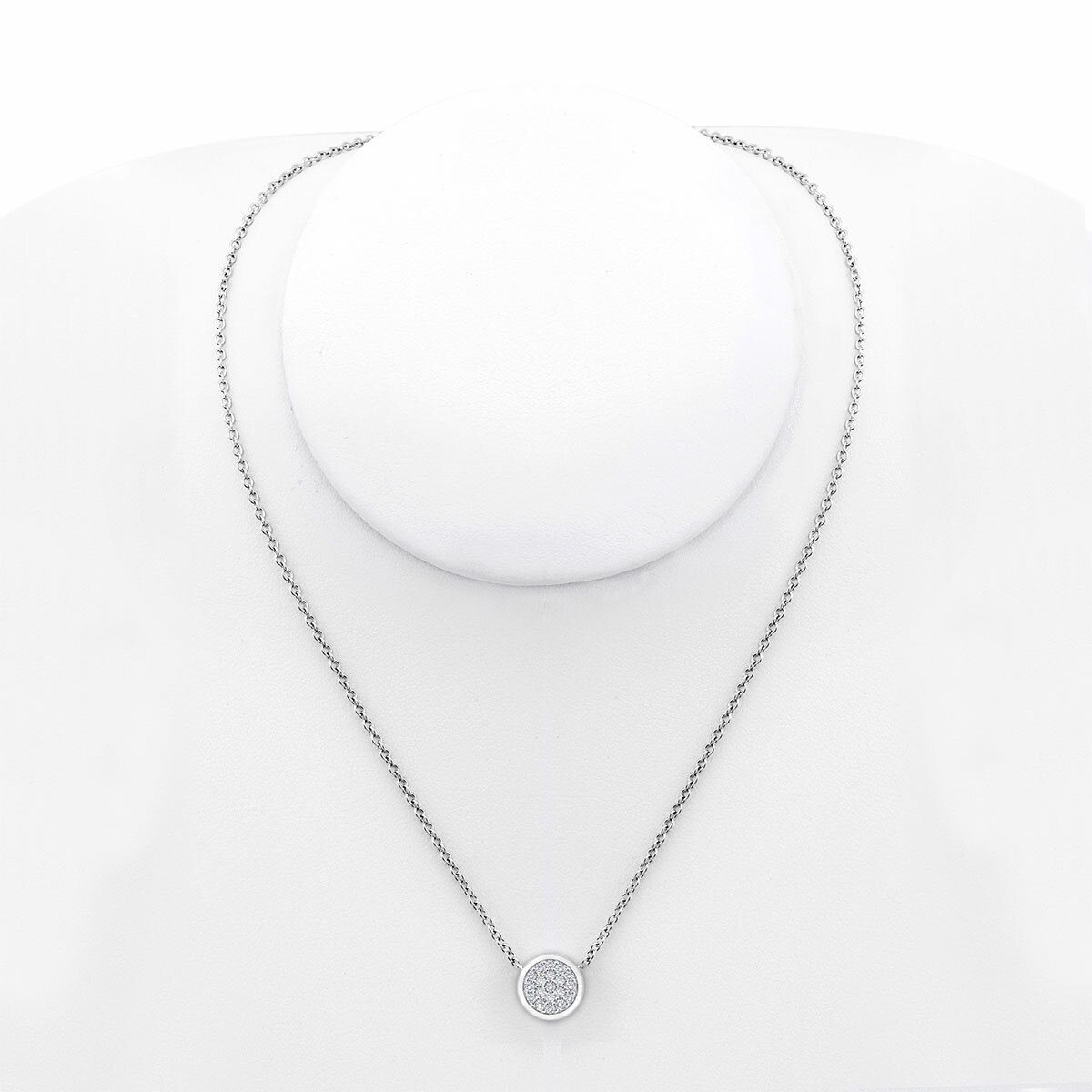 0.25ctw Round Brilliant Diamond Necklace, 14ct White Gold
