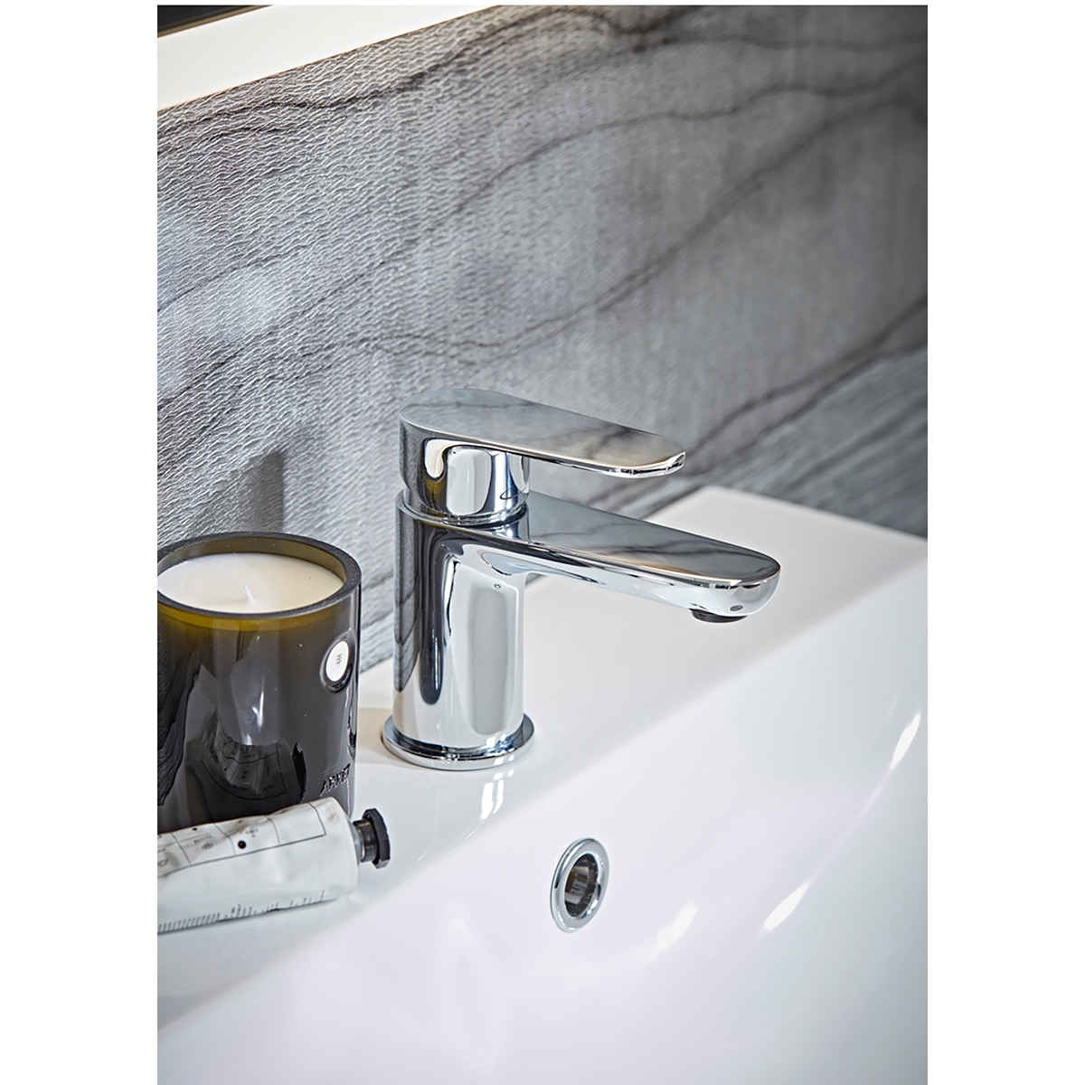 Tavistock Nation Mini Basin Mixer Tap with Click Waste