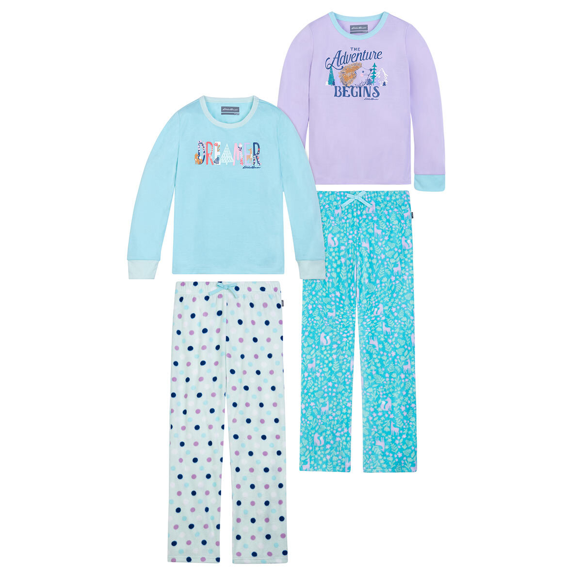 Eddie Bauer Children's 4 Piece Pyjama Set in 4 Designs and 4 Sizes