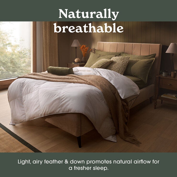 Sleepeezee Natural Feather and Down 10.5 Tog Duvet In 3 Sizes Sleepeezee Natural Feather and Down 10.5 Tog Duvet In 3 Sizes