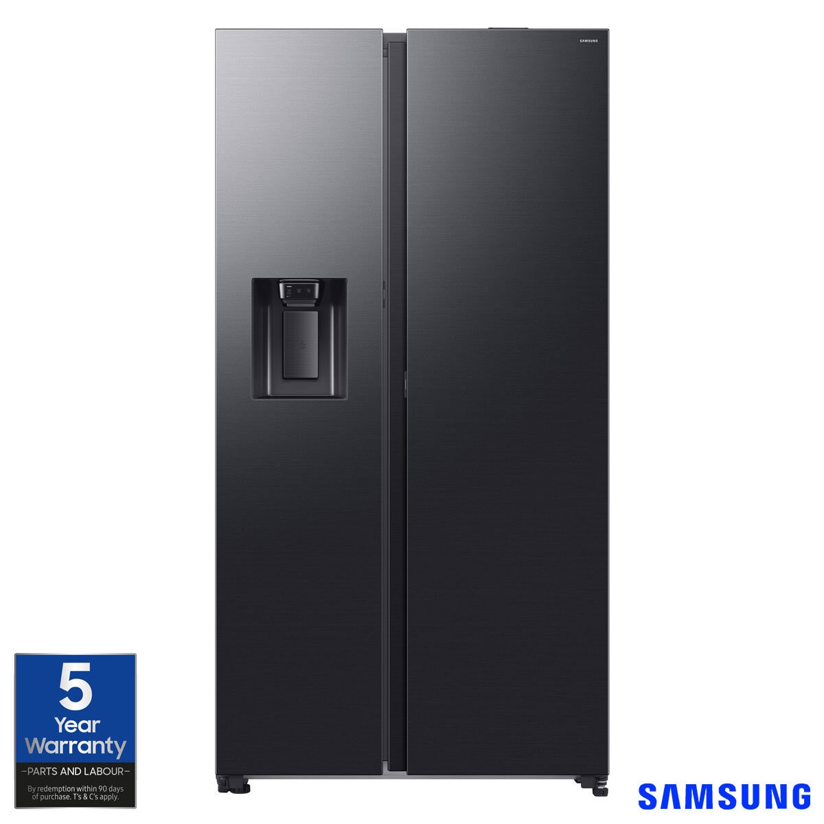 Samsung Bespoke RS80F66KBFEU Side by Side Fridge Freezer, B Rated in Black